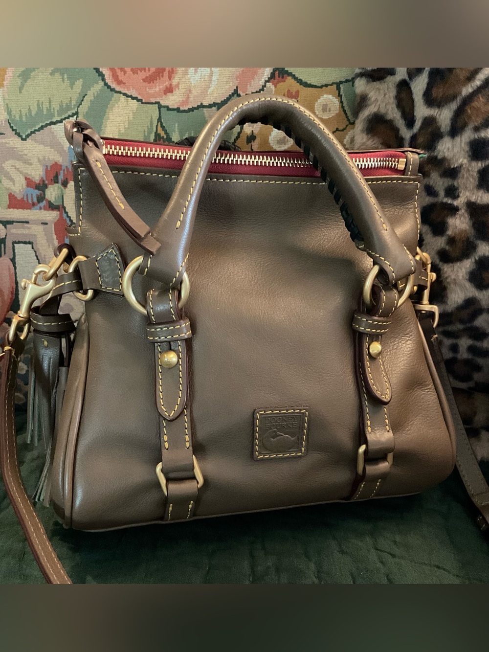 Dooney & Bourke Micro Florentine Satchel/Elephant